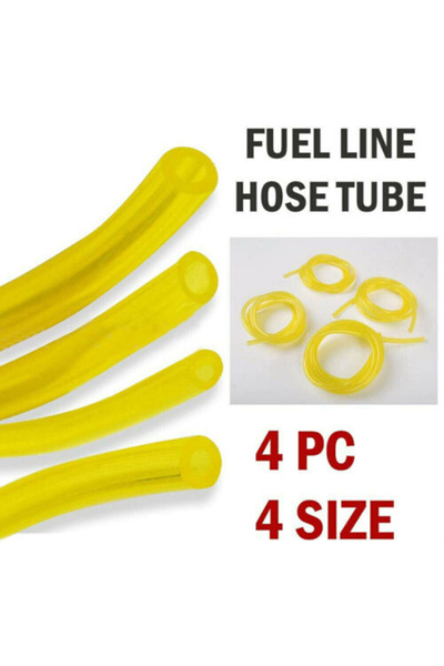 Choice 4Pcs Petrol Fuel Pipe Line Hose For Strimmers Trimmer Chainsaws Saw Blower Brushcutter Gas Line P...