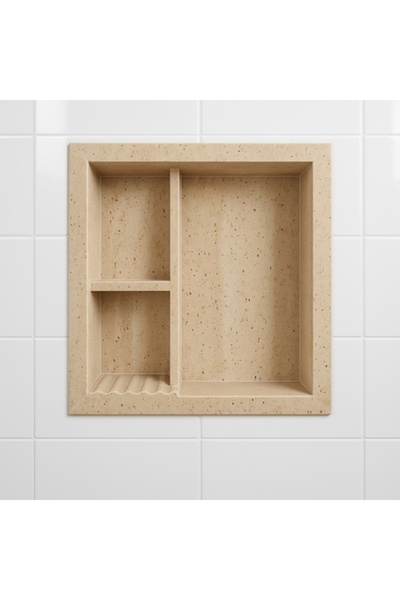 OEM Nișă de duș din travertin compozit ITALIA 40x39x10