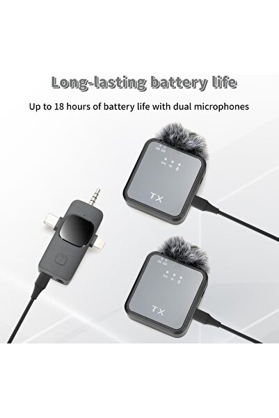 Generic HiAlice Wireless Lavalier Microphone - Dual, Noise-Reducing, USB-C (iPhone/Android/PC)