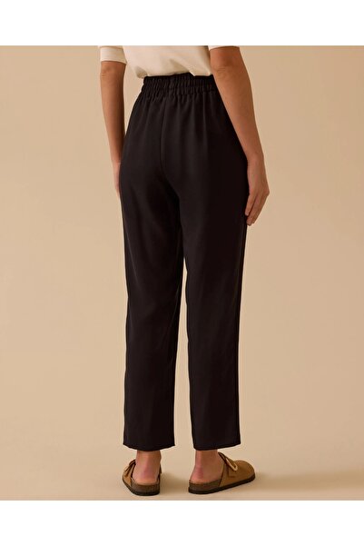 SEÇİL New Women Ankle Length Lace-Up Pants 10002521011023