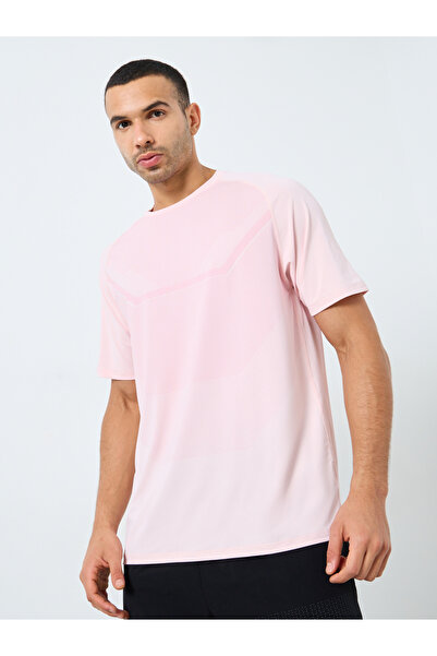 Styli Regular Fit Athleisure T-Shirt with Front Print Detailing