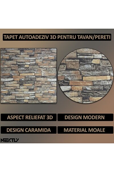 NEXTLY Panouri de perete autoadezive 3D, impermeabile, instalare ușoară, 70x77cm, acoperă 21,2 mp, galbene