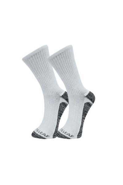 White Leaf Diabetic Anti-Skid Socks, White - 1 Pack