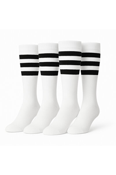 OEM Long cotton socks with white stripes – 2 pairs / pack