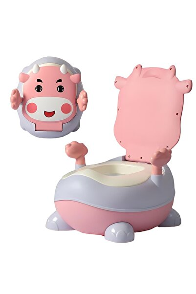 MACVI ® Kids Potty with Handles, Removable Inner Bowl, Soft Seat, Splash Guard, Pink