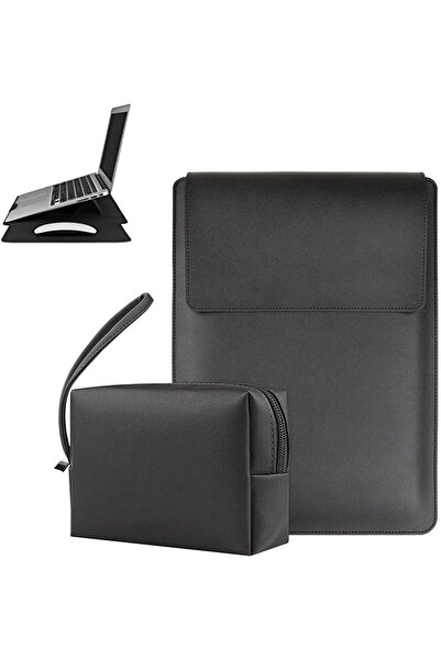 Aputue 13-14 inch Waterproof Durable Laptop Sleeve with Handle and Shoulder Strap - Black