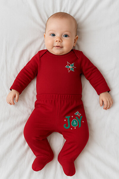 tinytrends Unisex Baby 100% Cotton Christmas Patterned 6-Piece Underwear and Top Baby Set