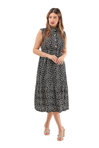 SUGA Modern chess combination dress