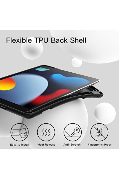 JETech Slim iPad Case with Pencil Holder (for iPad 10.2-inch 2021/2020/2019)