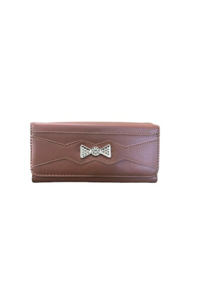Cadouridiversity Women's wallet, faux leather, bow, pink, 19 cm x 9 cm