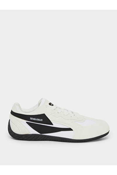 Styli White Retro Lace Up Sneakers