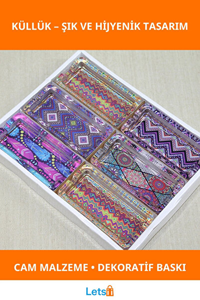 byzm منفضة سجائر زجاجية متينة بتصميم جمالي موديل 21