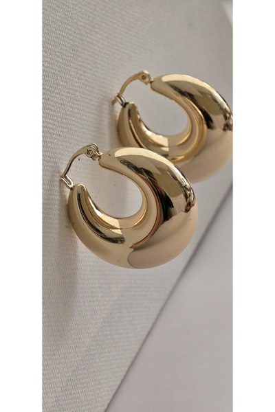 Lion Yuvarlak kalın küpe spor