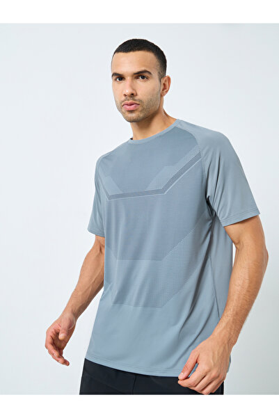 Styli Regular Fit Athleisure T-Shirt with Front Print Detailing