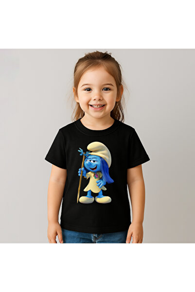 OEM Tricou Copii Fetite Strumfita Blossom 100%Bumbac