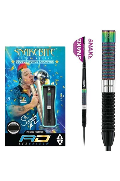 Red Dragon Peter Wright Snakebite World Champion Diamond % 90 Tungsten Çelik ...