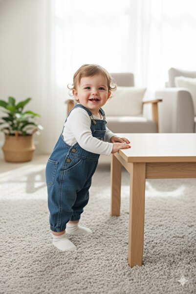 Le Touche Baby Denim Jumpsuit Children's Jean Salopet