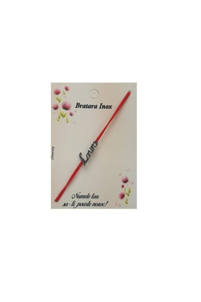 Cadouridiversity - Brățară cu nume „Laura”, din oțel inoxidabil