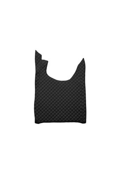 DELUXETUNING Truck mat set, eco-leather compatible with DAF XF/XG 2021-> Black AUTOMATIC with passenger seat f