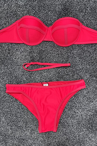FashionForYou Sunshine two-piece swimsuit neon red