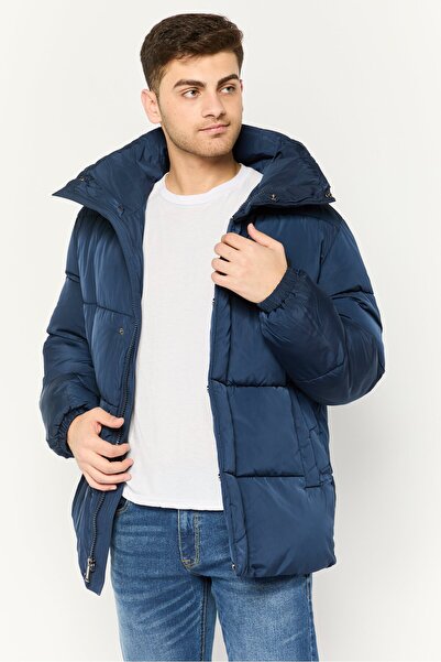 Michael Kors Men Brand Logo Puffer Jacket, Navy