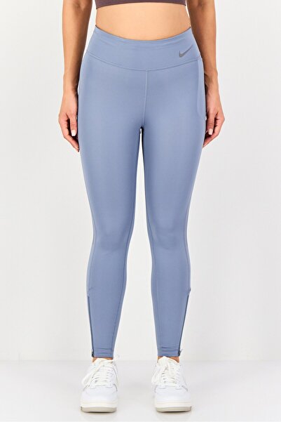 Nike Women Dri-Fit Brand Logo Running Leggings, Misty Blue