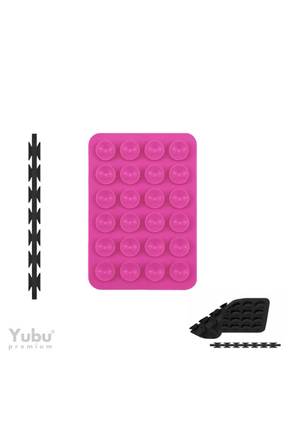 yubu Çift Taraflı Vakumlu Telefon Tutucu, Cep Telefonu için Silikon Çift Tara...