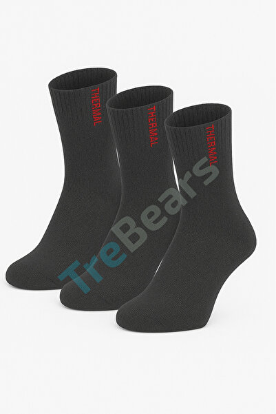 Enika Moda Unisex 3'lü Kalın Kışlık Termal Çorap Seti – Pamuklu & Isı Koruyucu