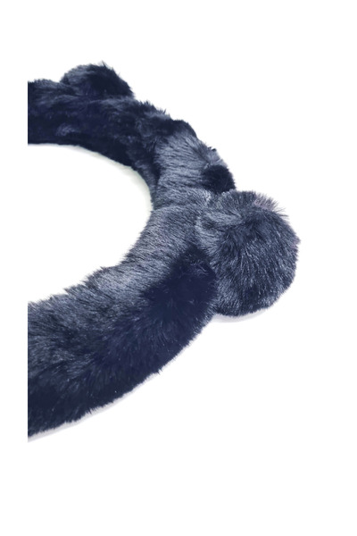 PARADOX SINCE 1992 Steering Wheel Cover with Ears, Synthetic Fur 37-39cm Black