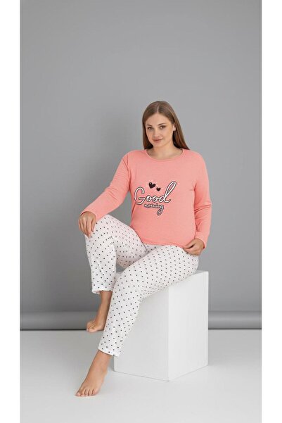 new ats Plus Size Women's Cotton Pajamas Set