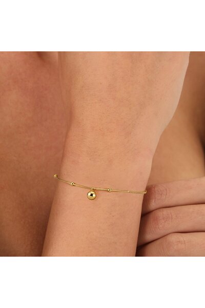 delis Bratara din argint 925 pentru dama, JW1794, model biluta, placata cu aur