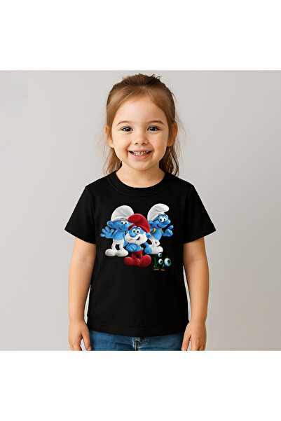 OEM Tricou Copii Fetite Smurfs 100%Bumbac
