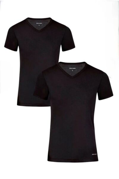 Pierre Cardin Φανελάκι από 100% βαμβάκι με λαιμόκοψη σε σχήμα V, 2 τεμάχια THCL02VR4PCVR