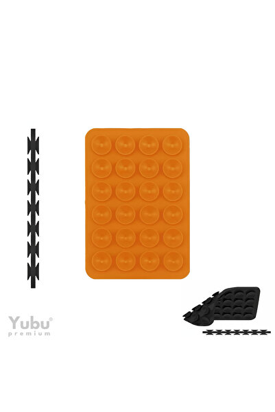 yubu Çift Taraflı Vakumlu Telefon Tutucu, Cep Telefonu için Silikon Çift Tara...