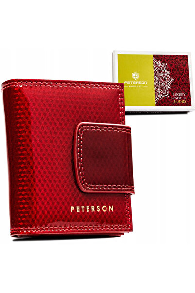 Other Small leather women's wallet with snap closure - Peterson