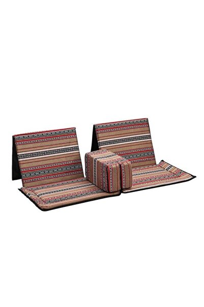 Lawazim Saudi Floor Chair with Back Support 112×122cm - Majlis Style Seating