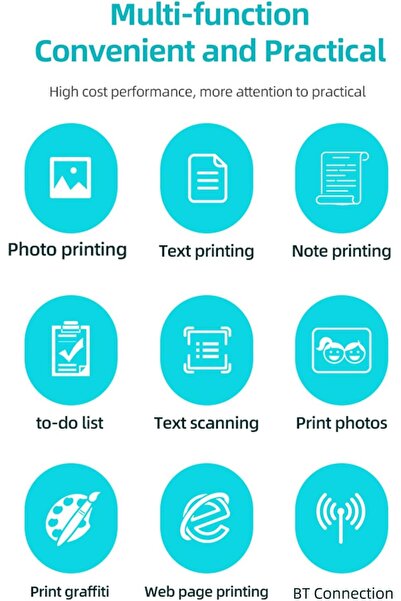 Morelian Pocket Thermal Photo Printer A31 — 203 dpi, Bluetooth Wireless, Portable