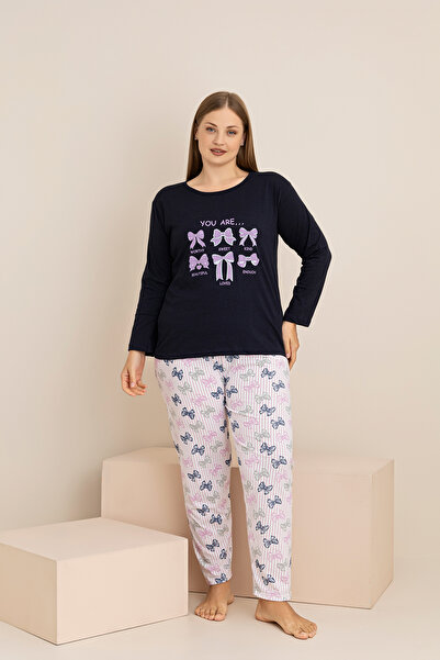 rindahomewear Plus Size Single Jersey Pajama Set