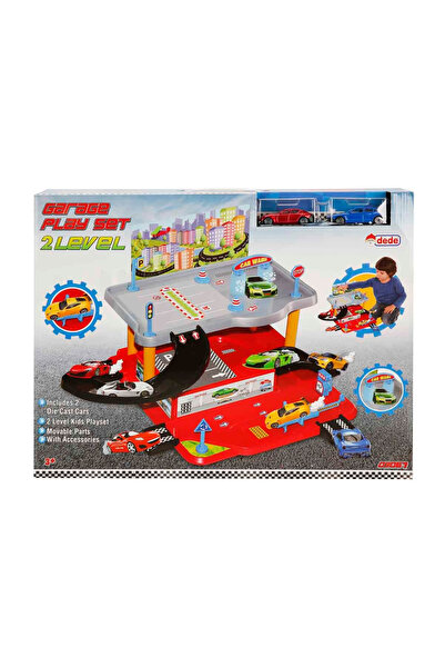 Dede Oyuncak DEDE OTOPARK 03067 İKİ KATLI OTOPARK SETİ