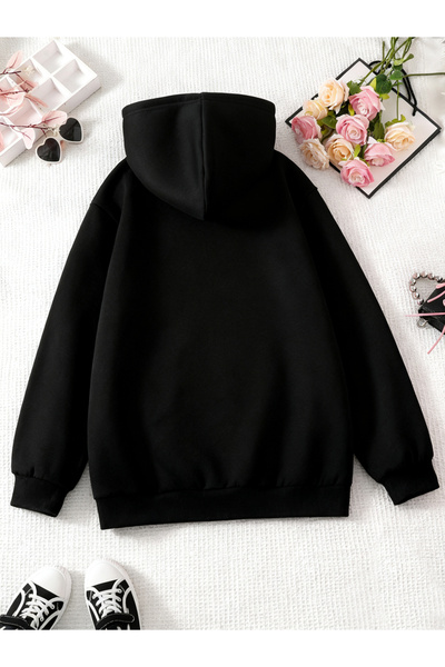 Take Two By Styli Graphic Printed Pocket Detail Hoodie