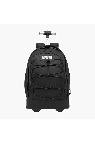 XYZ حقيبة ترولي مونوغرام للأطفال من سن 8 إلى 13 عامًا مع حزام قابل للتعديل