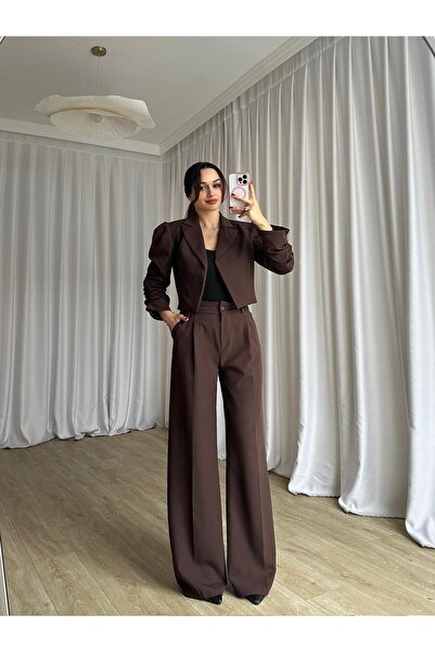 Mooi Butik Merset Set 8687 - Bitter Coffee