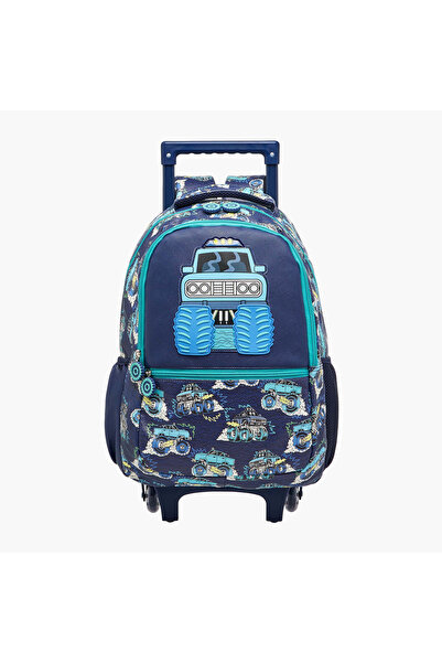 Juniors Vehicles Trolley Bag for Boys 5-8 Years with Adjustable Strap