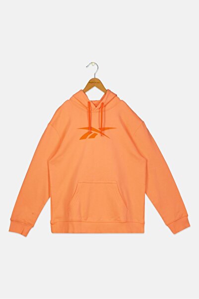 Reebok Kids Girl Sportswear Fit Long Sleeve Outdoor Hoodies, Peach