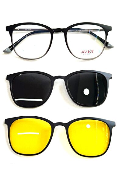 Avva 1906 C5 Polarized&Anti-Glare Clip-On Unisex Sunglasses