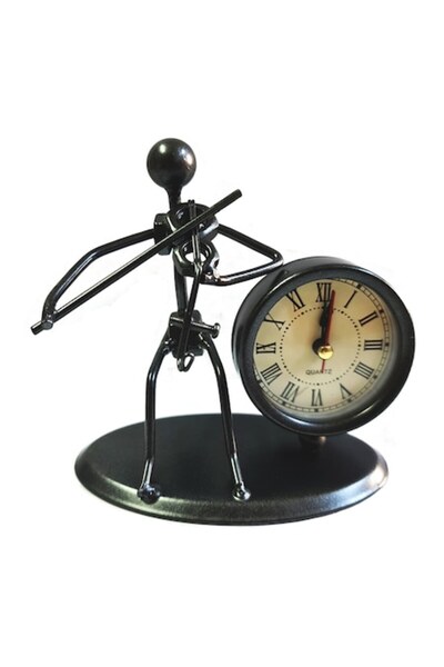 Cadouridiversity Metal table clock with Roman numerals - G09-18