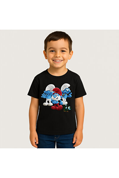 OEM Tricou Copii Baieti Smurfs 100%Bumbac