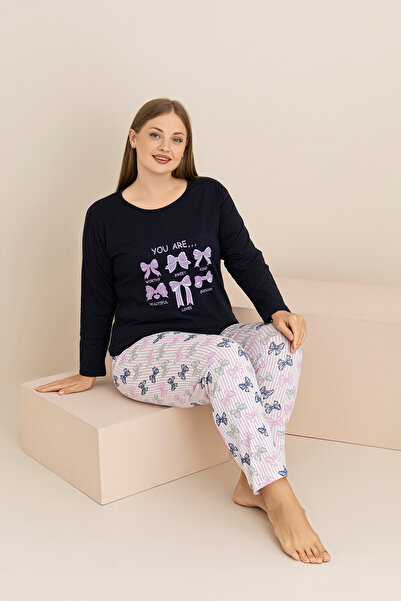 rindahomewear Plus Size Single Jersey Pajama Set