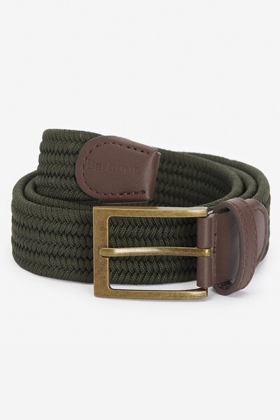 Barbour Nevis Esnek Dokuma Kemer OL71 Dark Olive