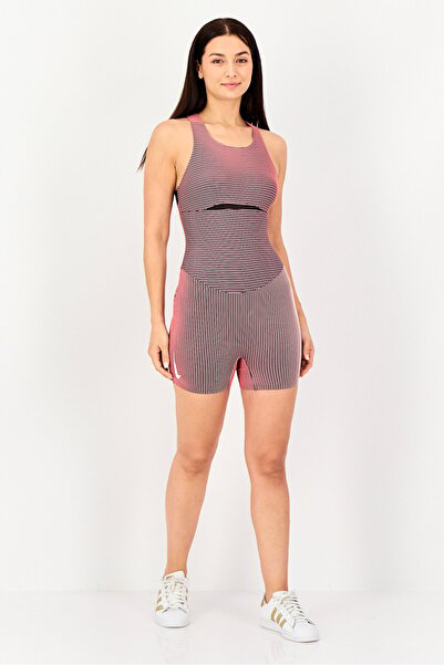 Nike Women Sportswear Fit Short Sleeve Running Leotard, Multicolor